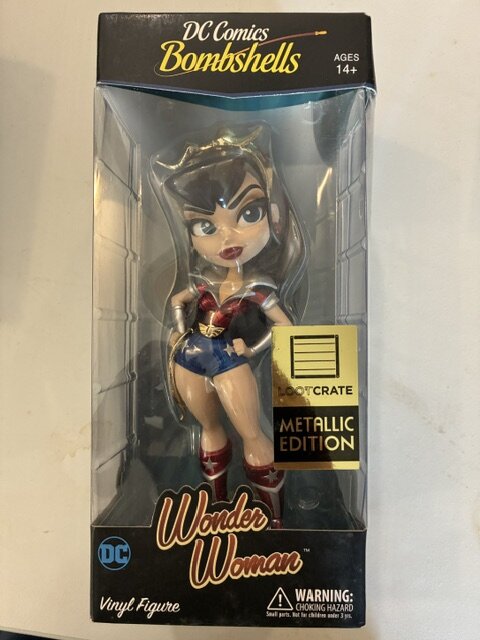 DC Bombshells Wonder Woman Metallic Edition Vinyl Figure – Loot Crate